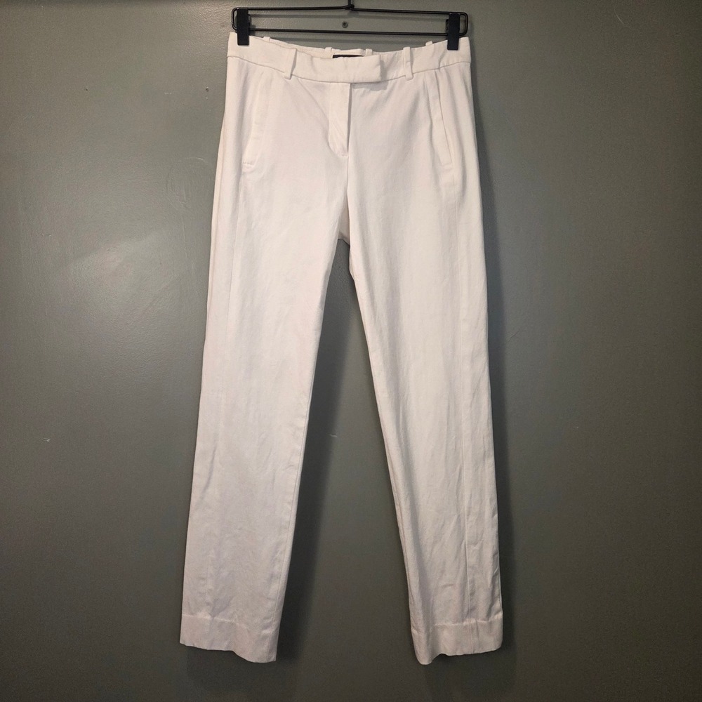 J.Crew Women's Maddie Dress Pants Size 2 White Trousers Office Career